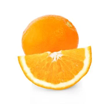 Orange isolated on white background. Stock Photos