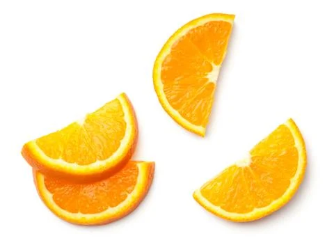 Orange Isolated on White Background Stock Photos