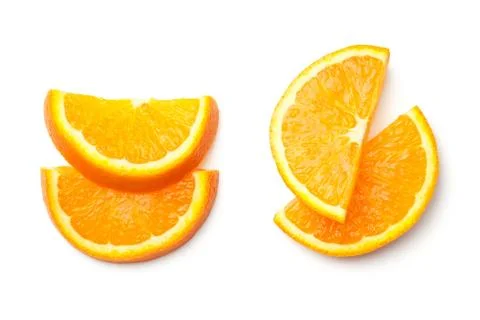 Orange Isolated on White Background Stock Photos