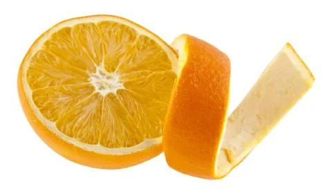 Orange isolated on white background Stock Photos