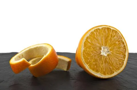 Orange isolated on white background Stock Photos