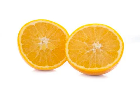 Orange isolated on white background Stock Photos