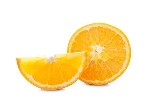 Orange isolated on white background Stock Photos