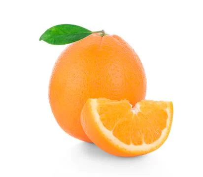 Orange isolated on white background Stock Photos