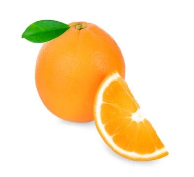 Orange isolated on white background Stock Photos