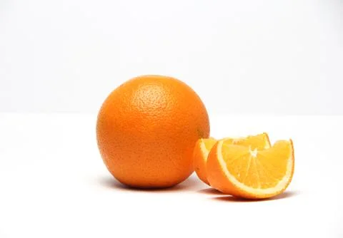 Orange isolated on white background Stock Photos