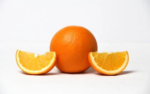 Orange isolated on white background Stock Photos