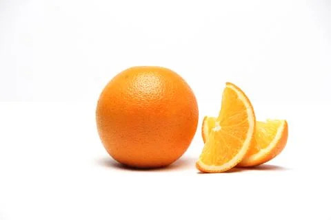 Orange isolated on white background Stock Photos