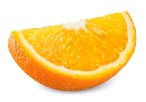 Orange isolated on white clipping path Stock Photos