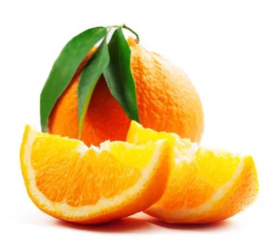 Orange isolated on white. High quality photo. Stock Photos