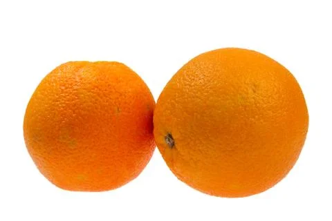 Orange isolated on white Stock Photos