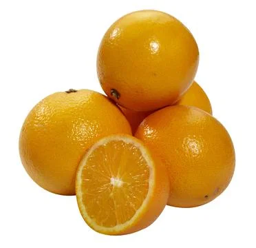 Orange isolated on white Stock Photos