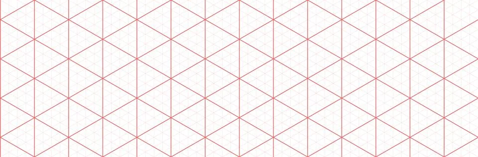 Orange isometric grid graph paper background. Seamless pattern guide backgr.. Illustrazione stock