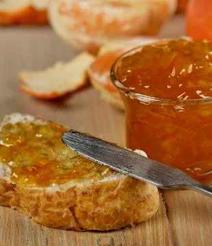 Orange jam Stock Photos