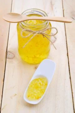 Orange jam Stock Photos