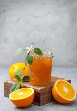 Orange jam Stock Photos