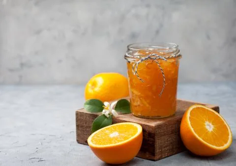 Orange jam Stock Photos