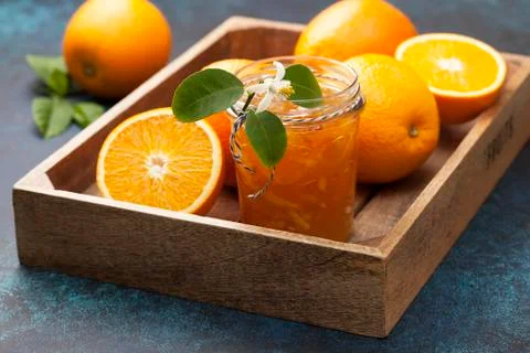 Orange jam Stock Photos