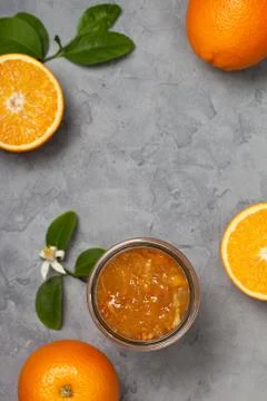 Orange jam Stock Photos