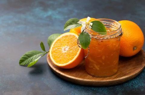 Orange jam Stock Photos