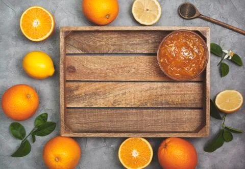 Orange jam Stock Photos