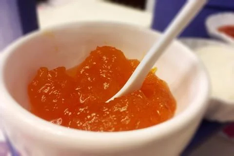 Orange jam Stock Photos