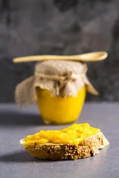 Orange jam Stock Photos