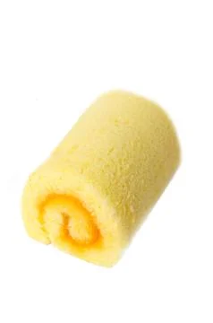 Orange jam roll Stock Photos