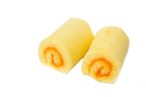 Orange jam roll Foto stock