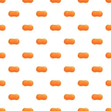 Orange jelly beans creating sweet seamless pattern 스톡 일러스트