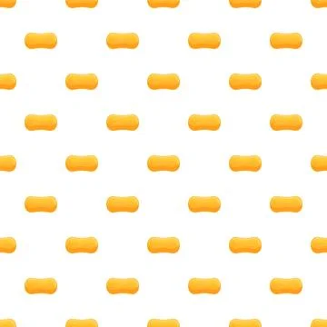 Orange jelly candy seamless pattern for sweet designs Stock Illustration