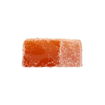 Orange jelly fruit candy isolated confection Stock Illustration