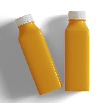 Orange Juice bottle render illustration (7) Illustrazione stock