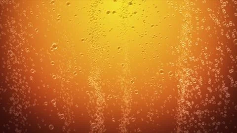Orange juice bubbles abstract background 3d illustration 스톡 일러스트