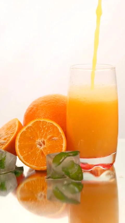 Orange juice drink Stock Footage 239030808