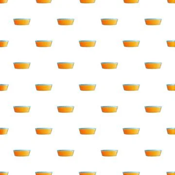 Orange juice drink seamless pattern background Stock Illustration