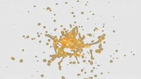 Orange juice drink splash 2 HD Stock Footage 165964963