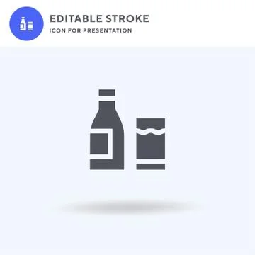 Orange Juice icon vector, filled flat sign, solid pictogram isolated on white Stock Illustration