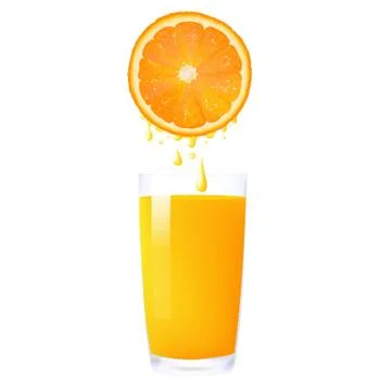 Orange juice Stock Illustration