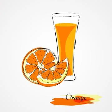 Orange juice Stock Illustration