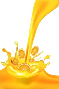 Orange juice Stock Illustration