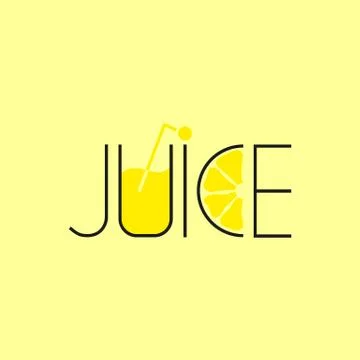 ORANGE JUICE LOGO Stock Illustration