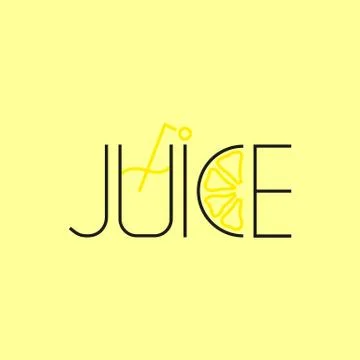 ORANGE JUICE LOGO Stock Illustration