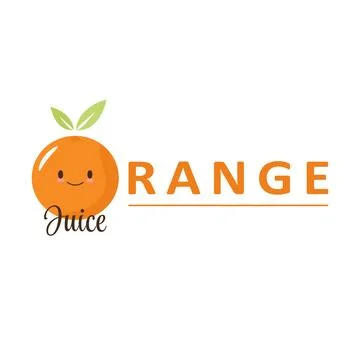 Orange juice logo vector illustration Stock Illustration