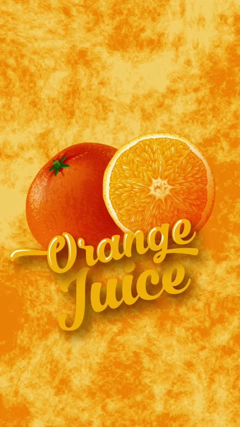 Orange Juice One Stock Footage 336628871