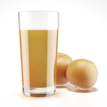 Orange juice with oranges Stock Illustration