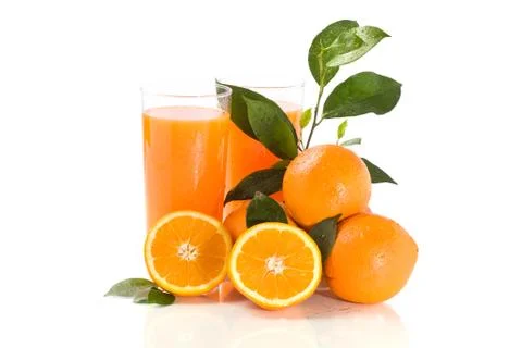 Orange juice Stock Photos