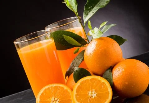 Orange juice Stock Photos