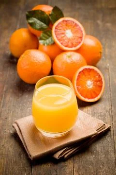 Orange juice Stock Photos