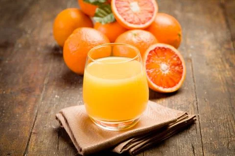 Orange juice Stock Photos